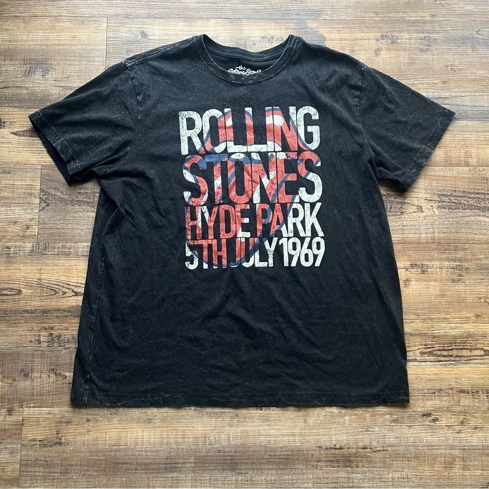 Rolling Stones Men's Crewneck Short Sleeve Band Tee Logo Graphic T-Shirt Sz XL